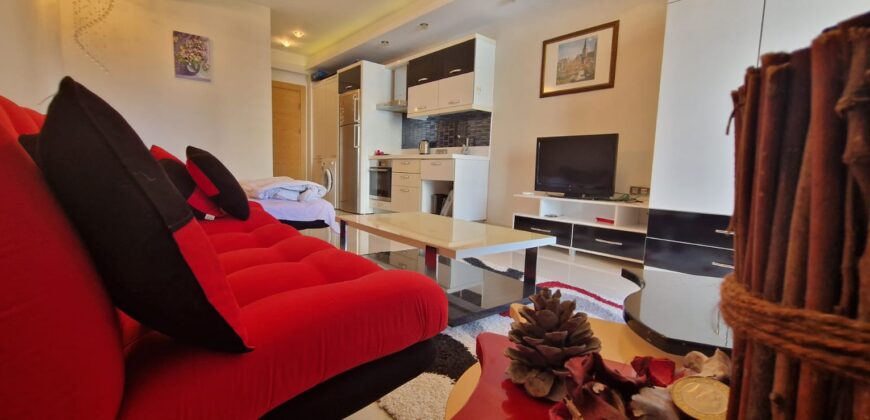 ALANYA MAHMUTLARDA KİRALIK 1+0 EŞYALI DAİRE 280 €