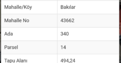 BAKILAR GAZİPAŞA ALANYA 494M2 SATILIK ARSA 3.500.000TL