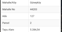 GÜNEY KÖY GAZİPAŞA 24.000M2 SATILIK TARLA 36.000.000TL