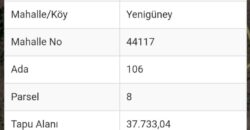 YENİGÜNEY GAZİPAŞA ALANYA 37.733M2 SATILIK TARLA 3.800.000TL