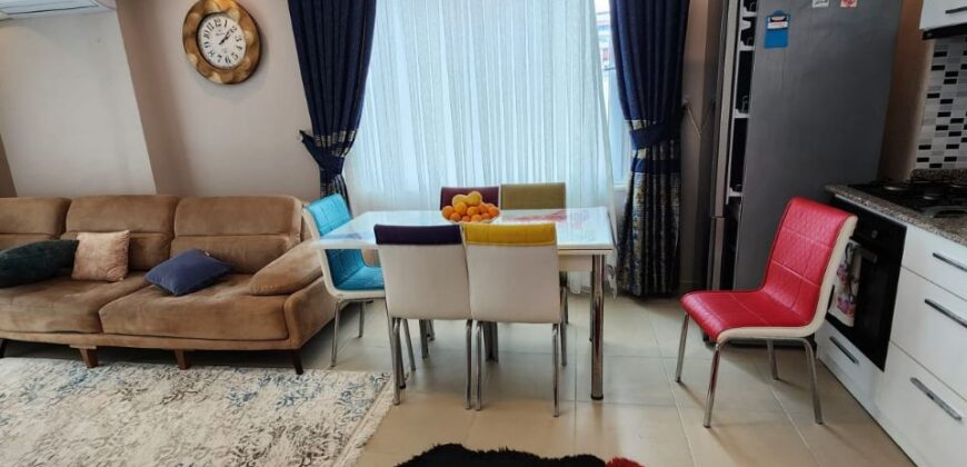 ALANYA MAHMUTLAR SALI PAZARI KİRALIK 1+1 EŞYALI DAİRE 550 €